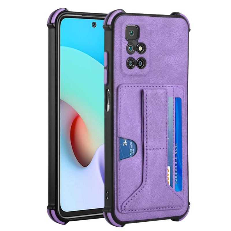 Coque Xiaomi Redmi 10 Cuir Support et Porte-Cartes