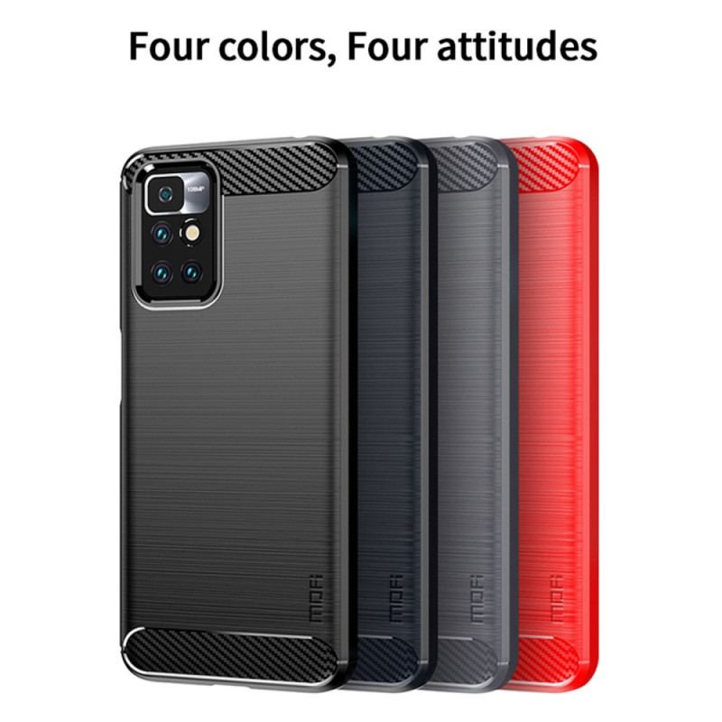 Coque Xiaomi Redmi 10 Fibre Carbone Brossée MOFI