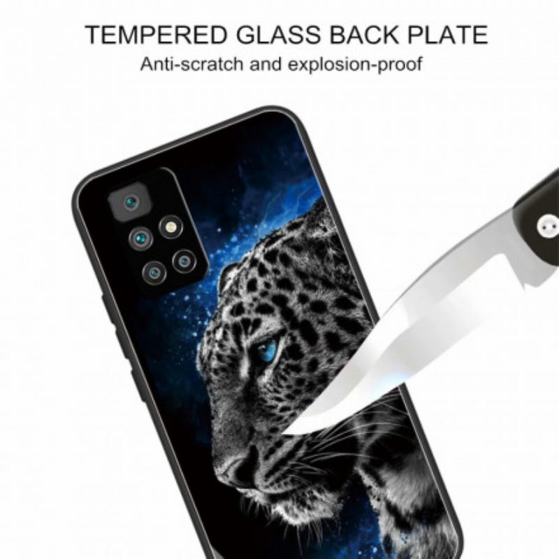 Coque Xiaomi Redmi 10 Verre Trempé Face de Félin