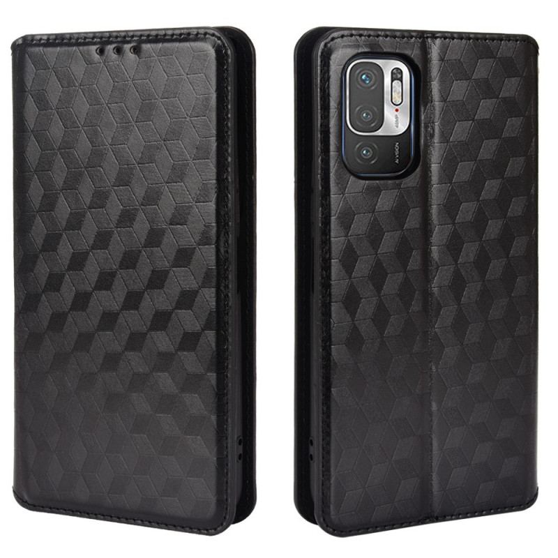 Flip Cover Xiaomi Redmi 10 Effet Cuir Diamant