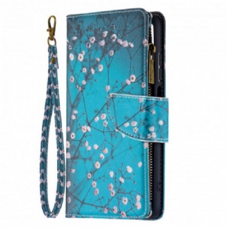 Housse Xiaomi Redmi 10 Poche Zippée Arbre