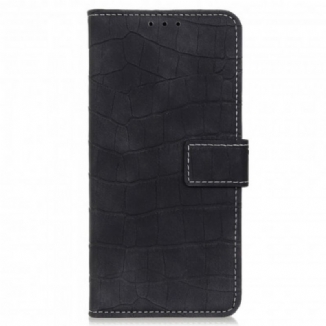 Housse Xiaomi Redmi 10 Style Peau de Crocodile Vintage