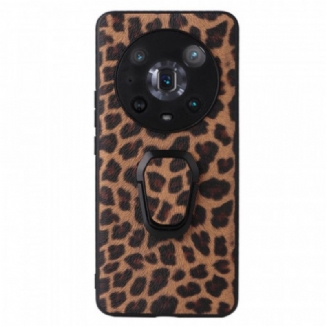 Coque Honor Magic 4 Pro Léopard avec Anneau-Support