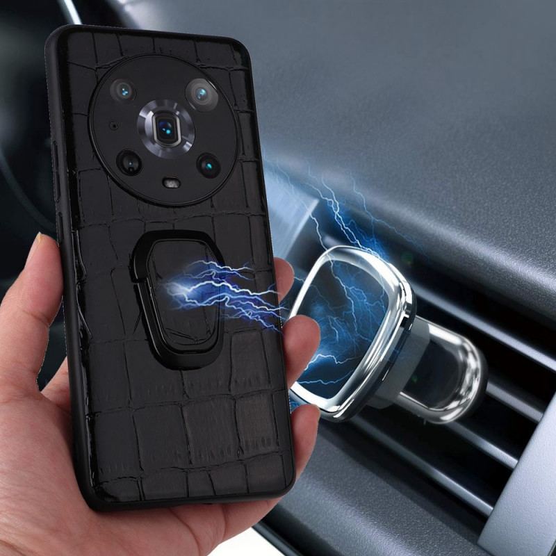 Coque Honor Magic 4 Pro Texturée avec Anneau-Support