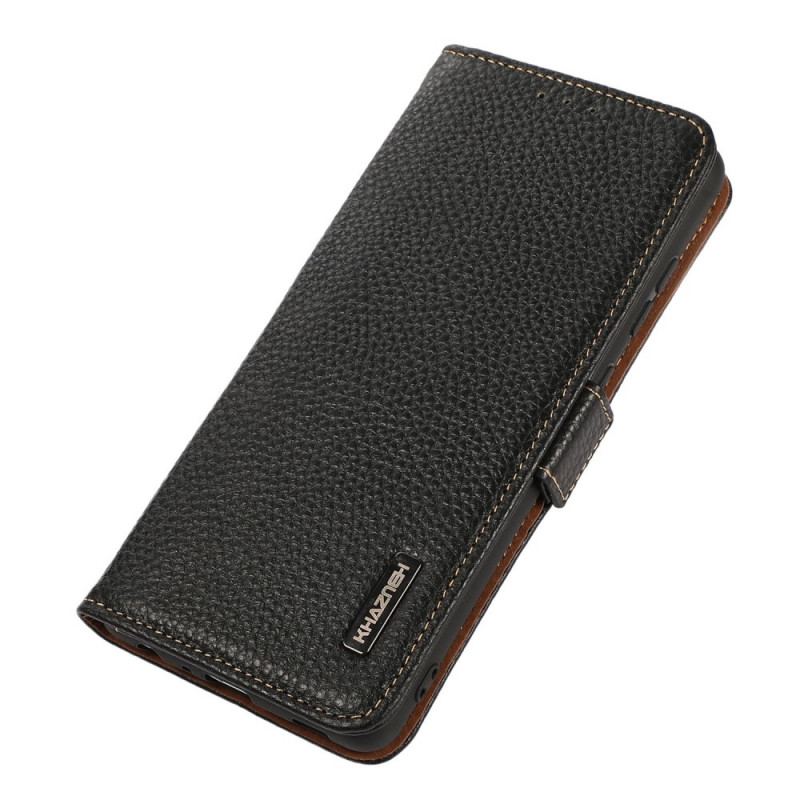 Housse Honor Magic 4 Pro Cuir Litchi KHAZNEH RFID