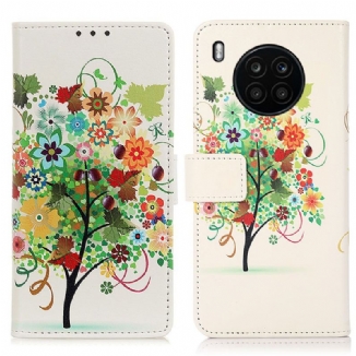 Housse Honor 50 Lite / Huawei Nova 8i Arbre Fleuri
