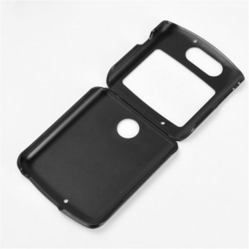 Coque Motorola Razr 5G Simili Cuir Sablé
