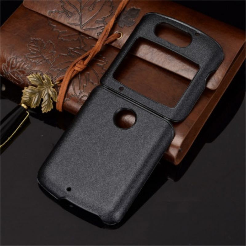 Coque Motorola Razr 5G Simili Cuir Sablé