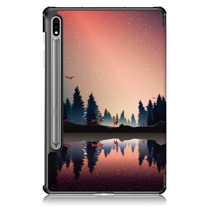 Smart Case Samsung Galaxy Tab S7 FE Renforcée Forêt