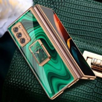 Coque Samsung Galaxy Z Fold2 Horloge Vintage et Support GKK