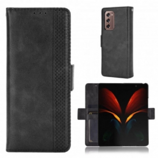 Housse Samsung Galaxy Z Fold2 Effet Cuir Stylisé