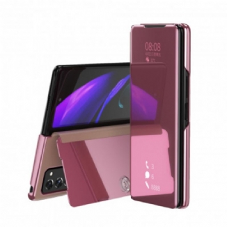 View Cover Samsung Galaxy Z Fold2 Multi-Fonctionnelle Effet Miroir