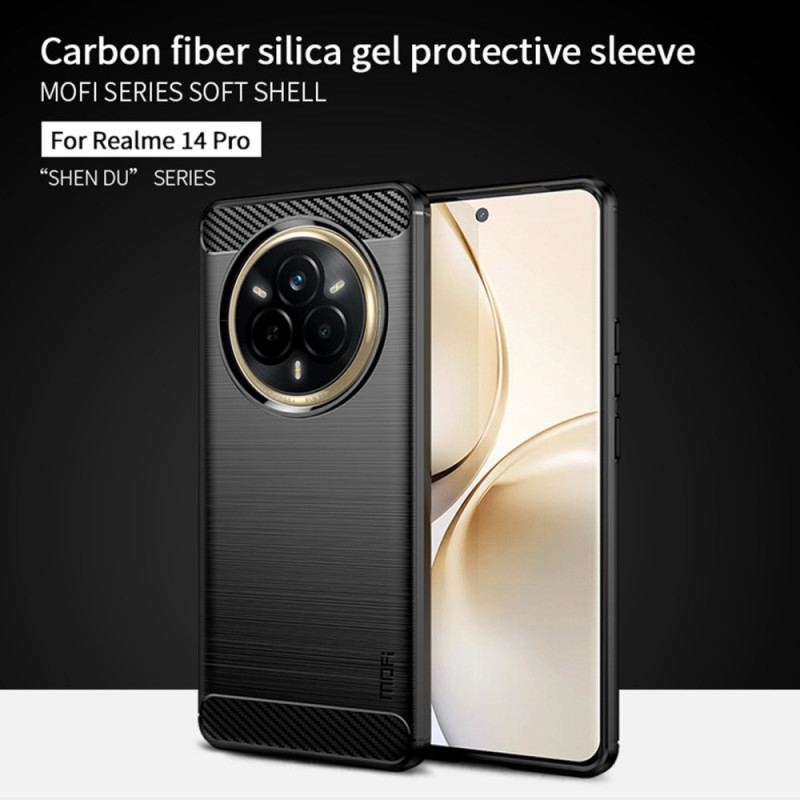Coque Realme 14 Pro 5G Fibre Carbone Brossée