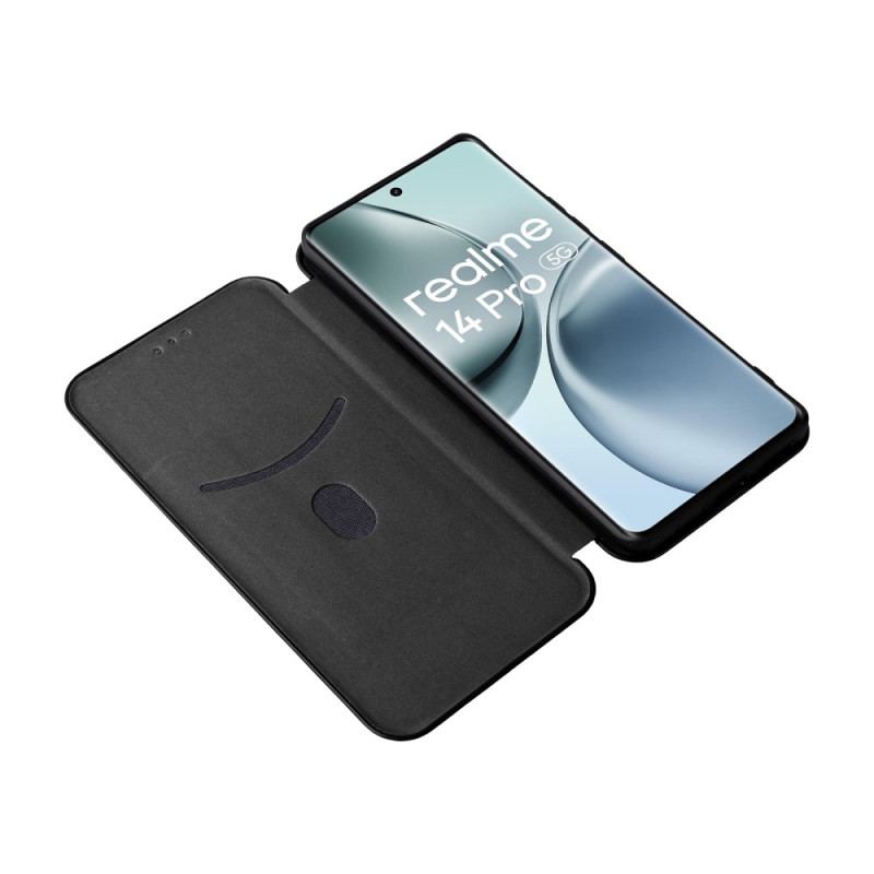 Flip Cover Realme 14 Pro 5G Fibre Carbone