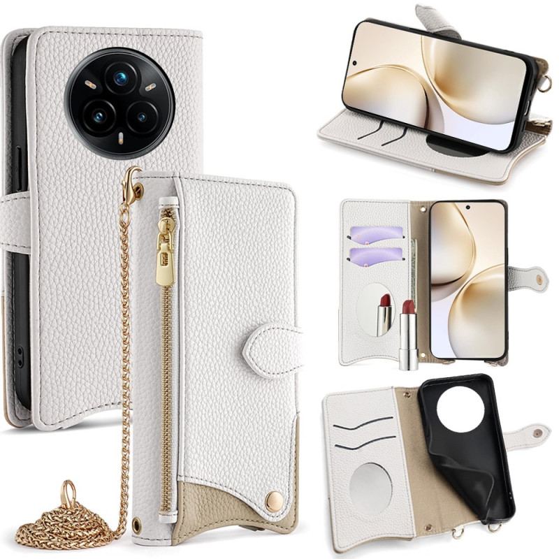 Housse Realme 14 Pro 5G Portefeuille et Chaîne