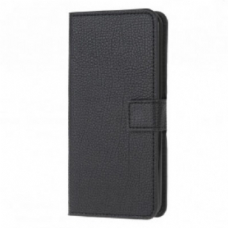 Housse Moto G50 Effet Cuir Grain Litchi