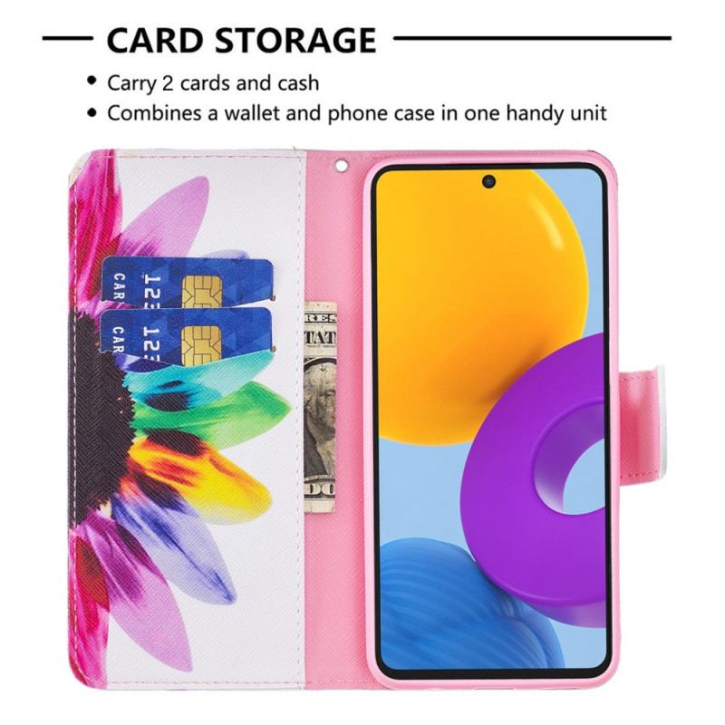 Housse Samsung Galaxy M52 5G Fleur