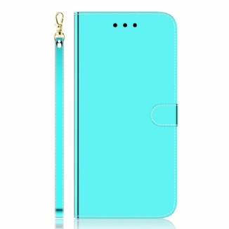 Housse Samsung Galaxy M52 5G Simili Cuir Miroir