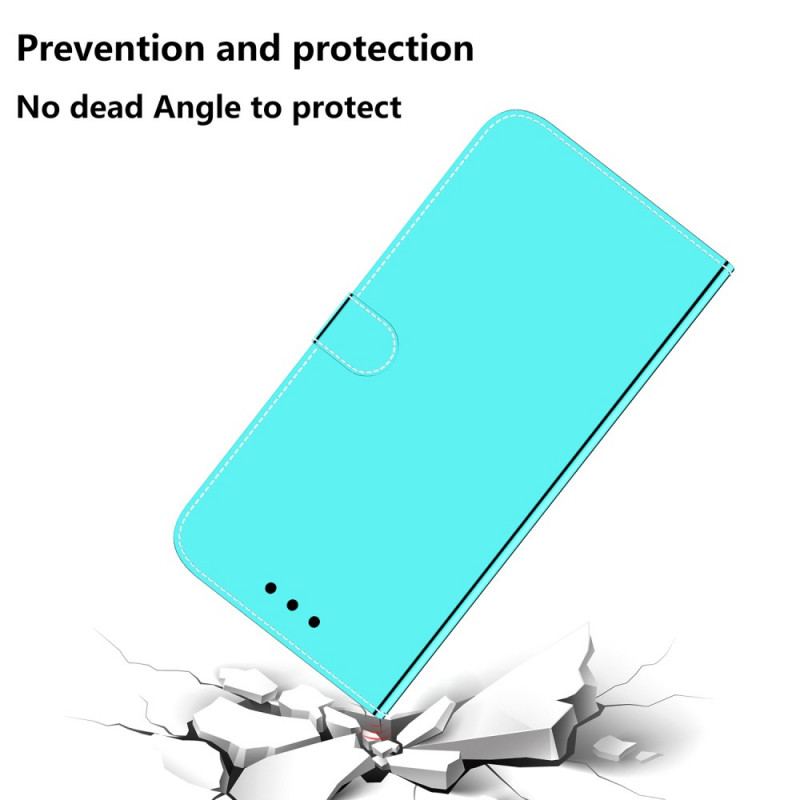 Housse Samsung Galaxy M52 5G Simili Cuir Miroir