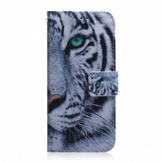Housse Samsung Galaxy M52 5G Tigre Blanc