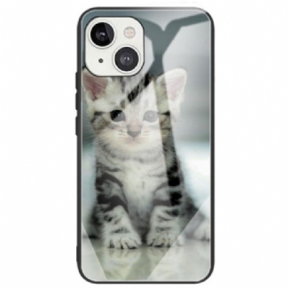 Coque iPhone 14 Verre Trempé Chaton