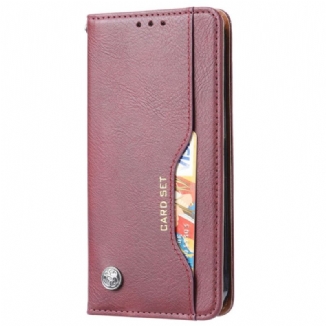 Flip Cover iPhone 14 Simili Cuir Porte-Cartes