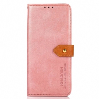 Housse iPhone 14 Bicolore Fermoir Doré KHAZNEH