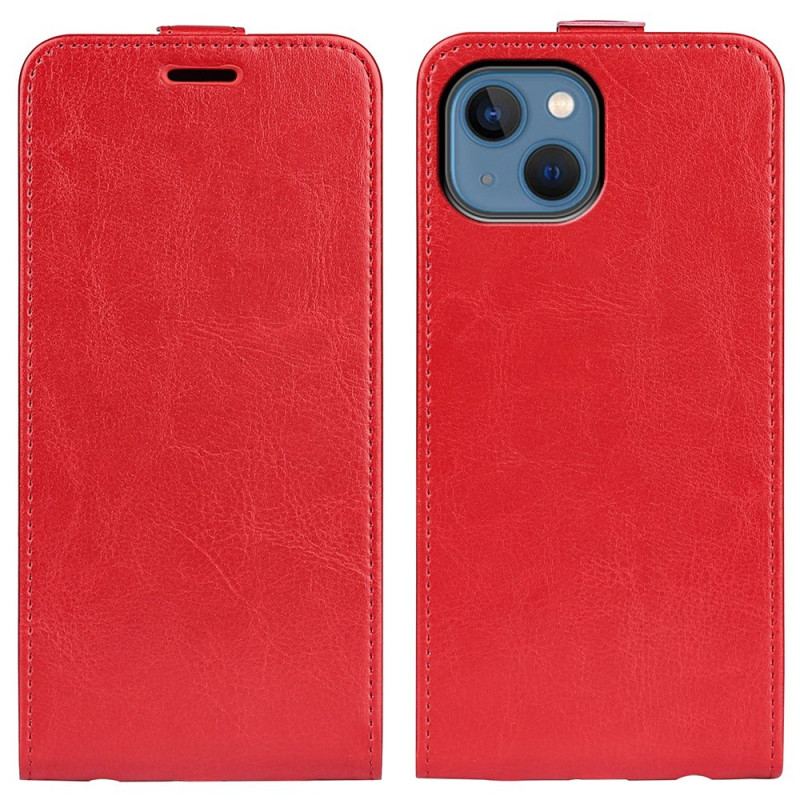 Housse iPhone 14 Effet Cuir Rabat Vertical
