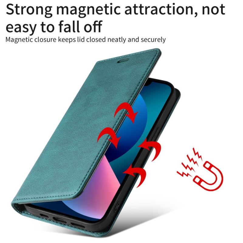 Housse iPhone 14 Simili Cuir avec Sangle Manuelle