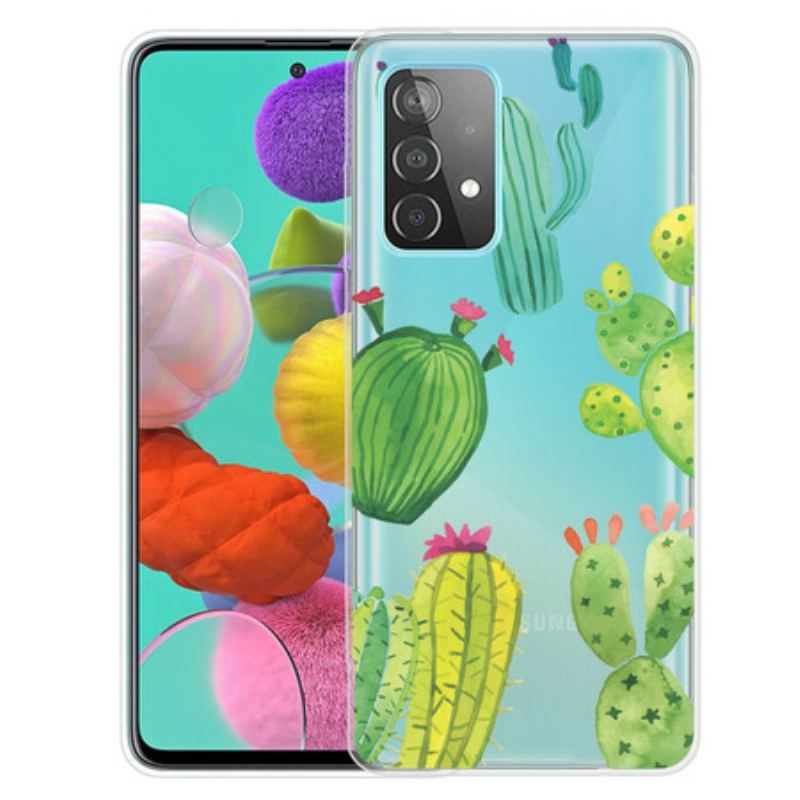Coque Samsung Galaxy A32 5G Cactus Aquarelle