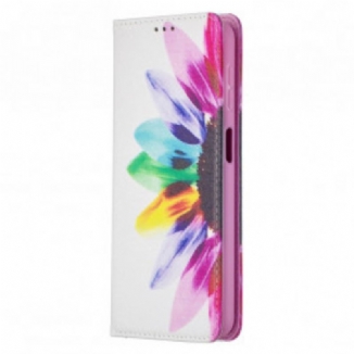 Flip Cover Samsung Galaxy A32 5G Fleur Aquarelle