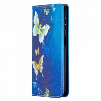 Flip Cover Samsung Galaxy A32 5G Papillons Colorés