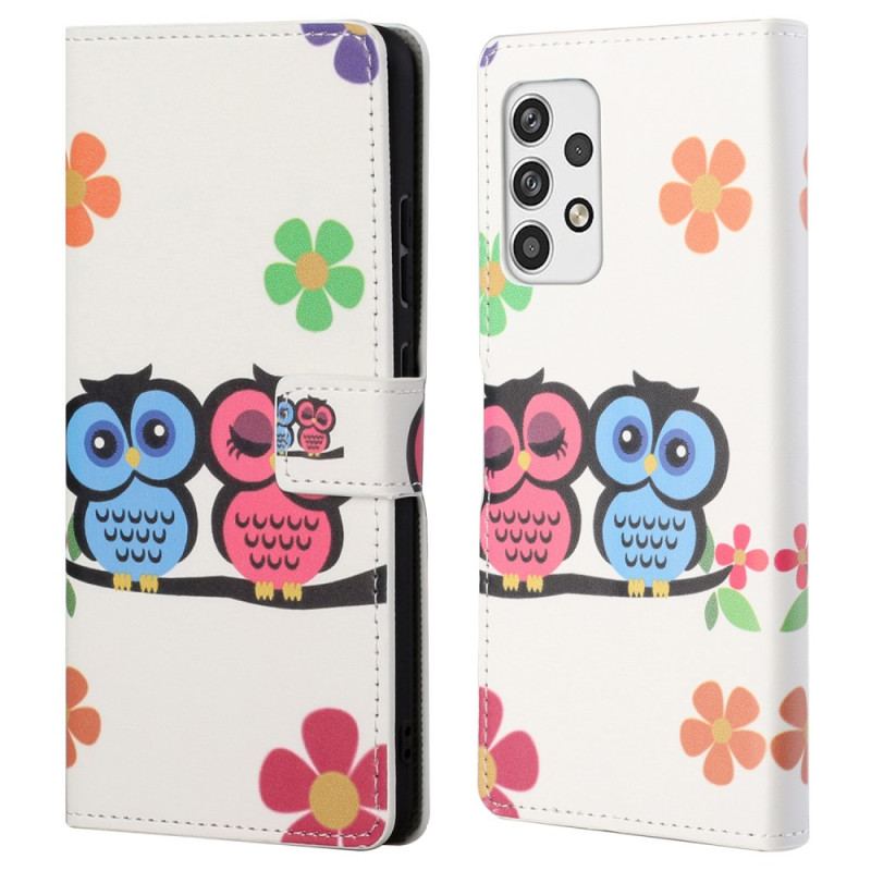Housse Samsung Galaxy A23 5G Couple de Hiboux