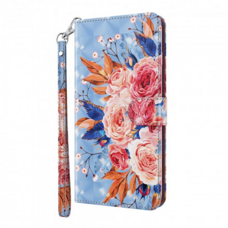 Housse Samsung Galaxy A32 5G Light Spot Romantique avec Lanière