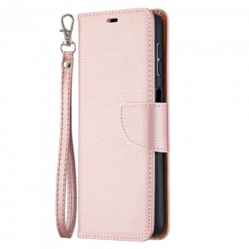 Housse Samsung Galaxy A32 5G Litchi Rabat Oblique