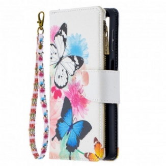 Housse Samsung Galaxy A32 5G Poche Zippée Papillons Art
