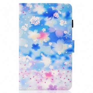 Housse Samsung Galaxy Tab S8 / Tab S7 Fleurs Aquarelle