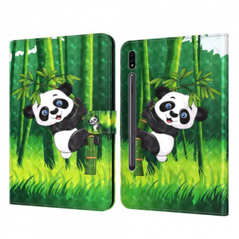 Housse Simili Cuir  Samsung Galaxy Tab S8 / Tab S7 Panda