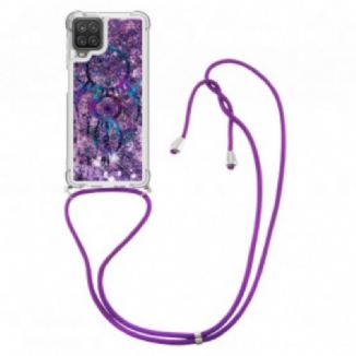 Coque Samsung Galaxy A12 / M12 à Cordon Paillettes Attrape Rêves