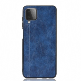 Coque Samsung Galaxy A12 / M12 Effet Cuir Couture