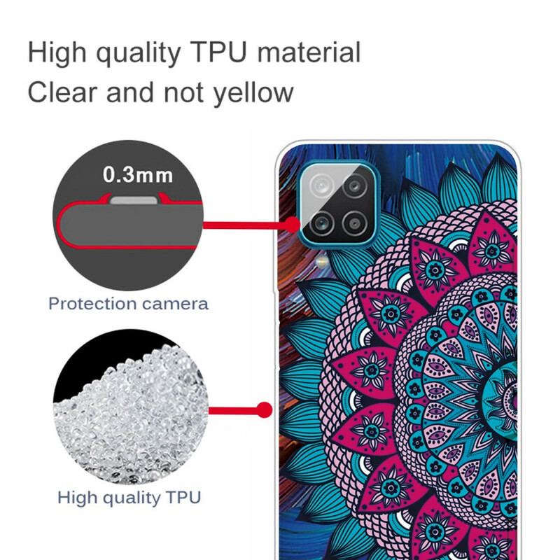 Coque Samsung Galaxy A12 / M12 Mandala Coloré