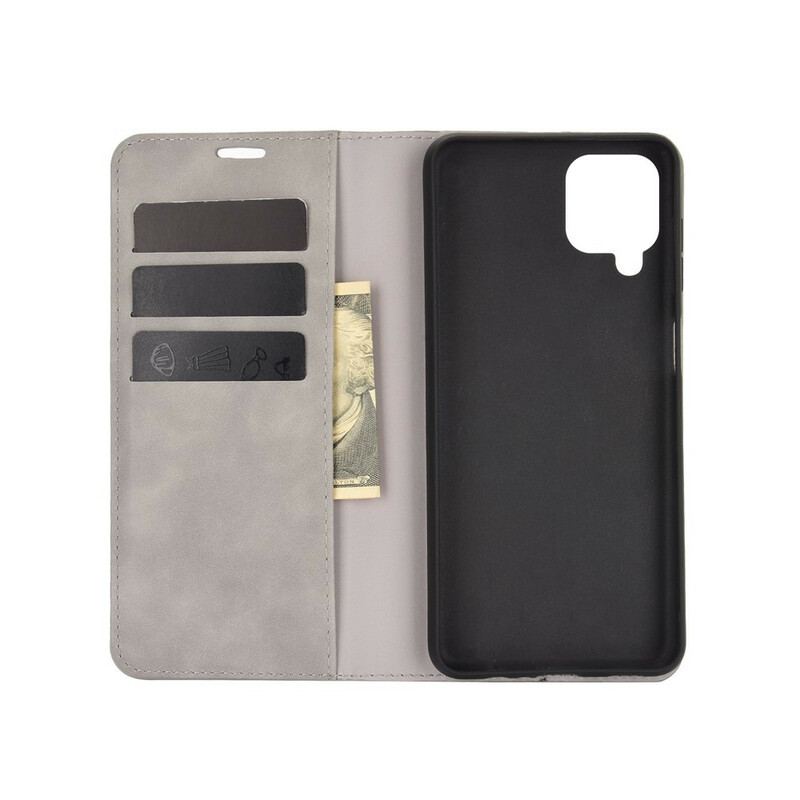 Flip Cover Samsung Galaxy A12 / M12 Effet Cuir Douceur