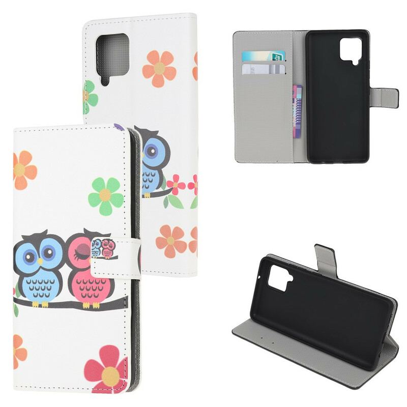 Housse Samsung Galaxy A12 / M12 Couple de Hiboux