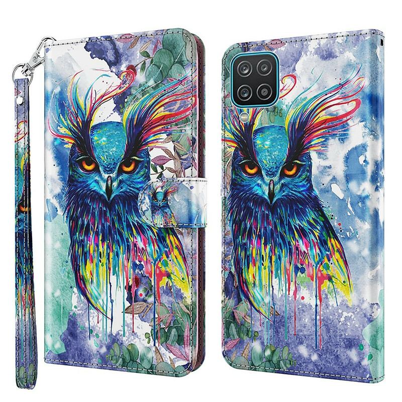 Housse Samsung Galaxy A12 / M12 Oiseau Aquarelle