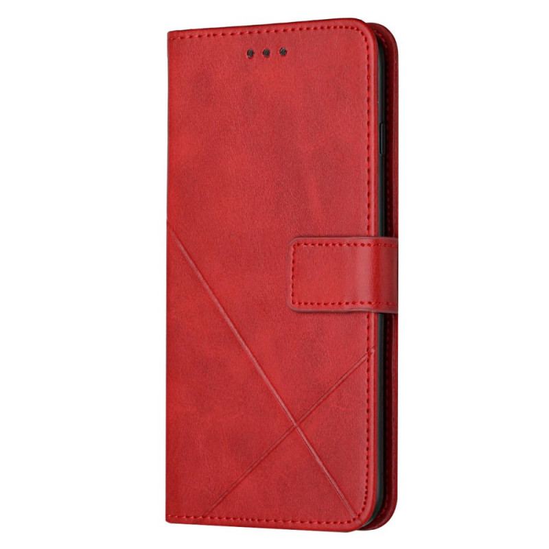 Housse Samsung Galaxy A12 / M12 Style Cuir Géo X Design
