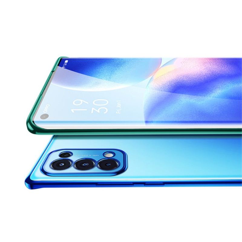 Coque Oppo Find X3 Lite Transparente Rebords Style Métal SULADA