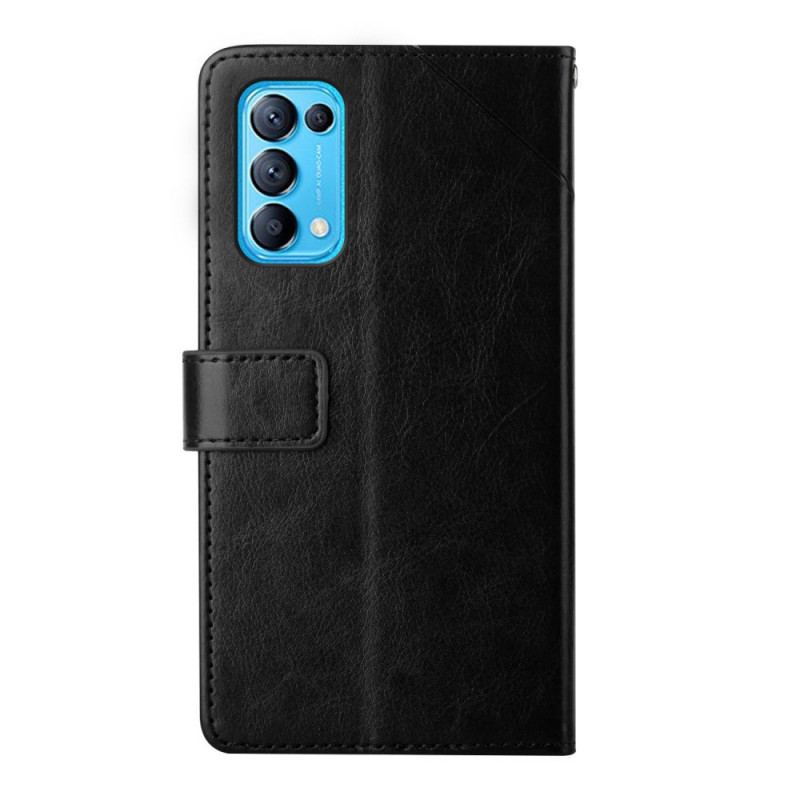 Housse Oppo Find X3 Lite Style Cuir Géo Y Design