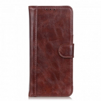 Housse Sony Xperia 10 III Cuir Fendu Verni