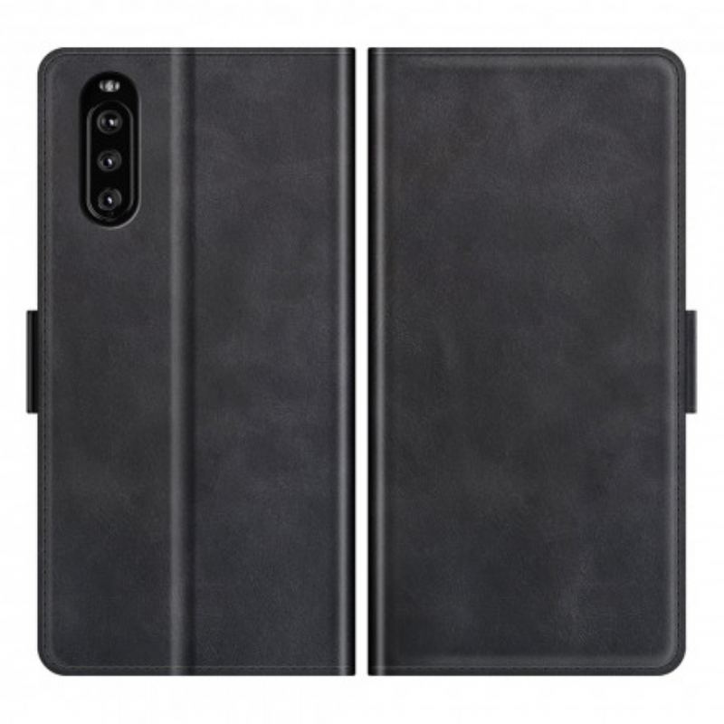 Housse Sony Xperia 10 III Rabat Double Classique