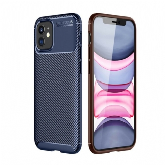 Coque iPhone 12 / 12 Pro Flexible Texture Fibre Carbone